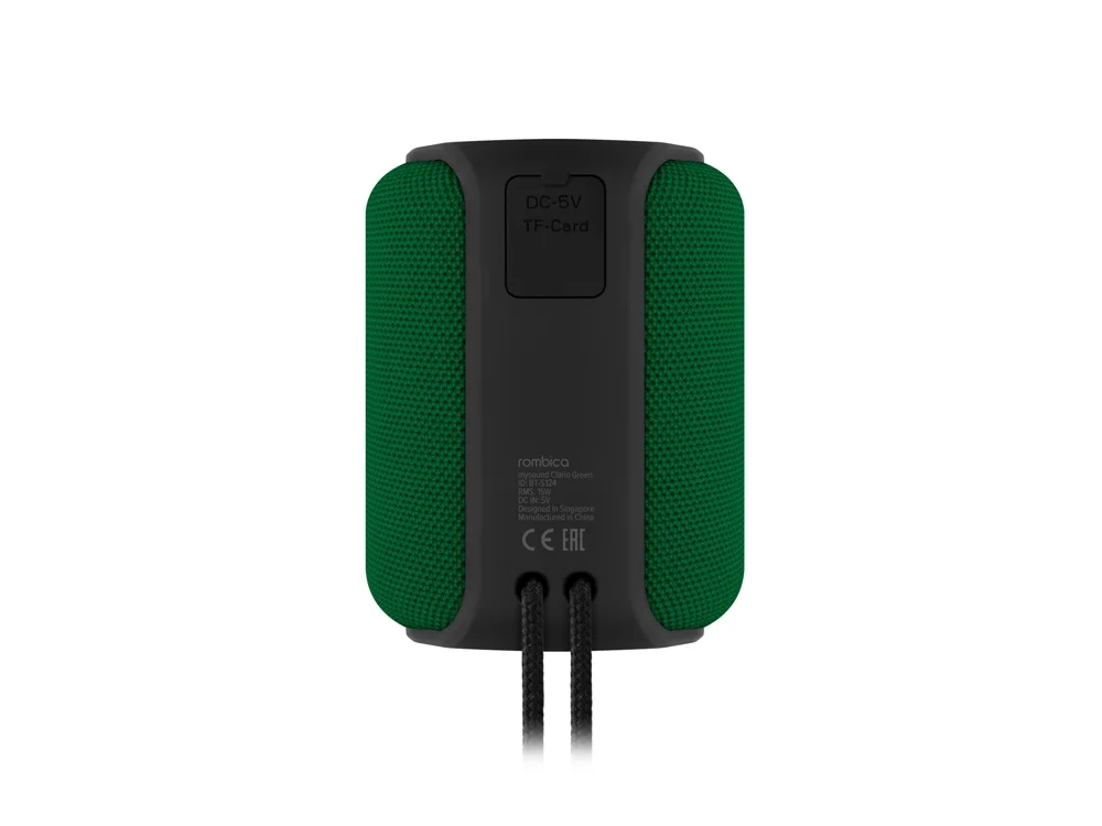 Портативная колонка mySound Clario 15 Вт черный зеленый - фото 3