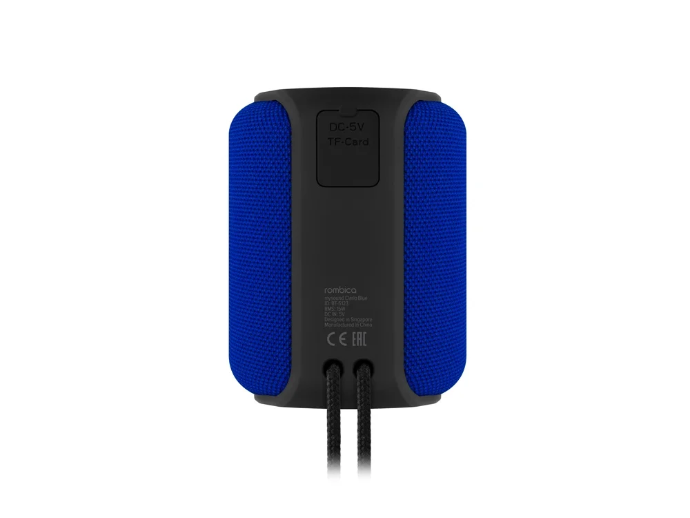 Портативная колонка mySound Clario 15 Вт черный синий - фото 2