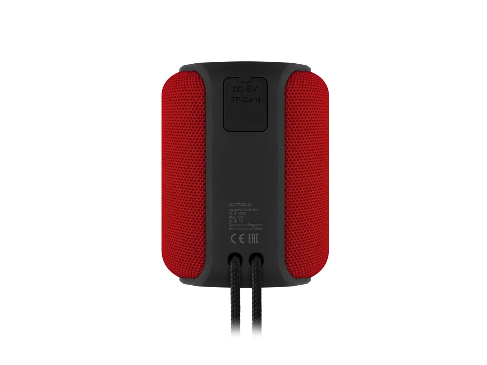 Портативная колонка mySound Clario 15 Вт черный красный - фото 3