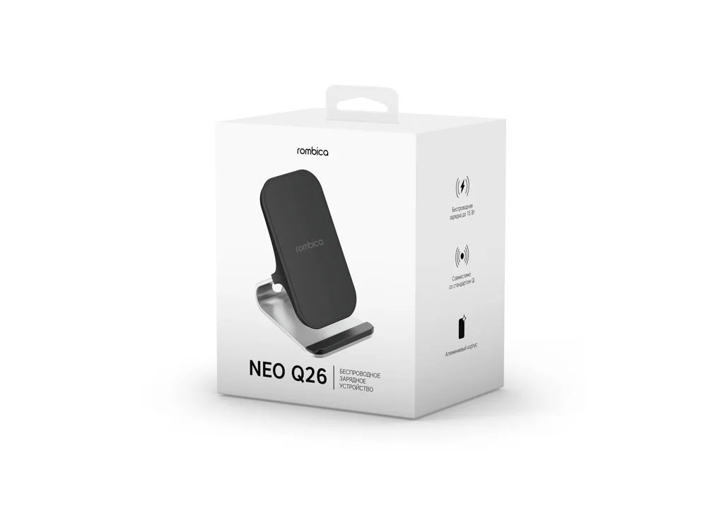 Беспроводное зарядное устройство NEO Q26 Quick 15 Вт черный - фото 4