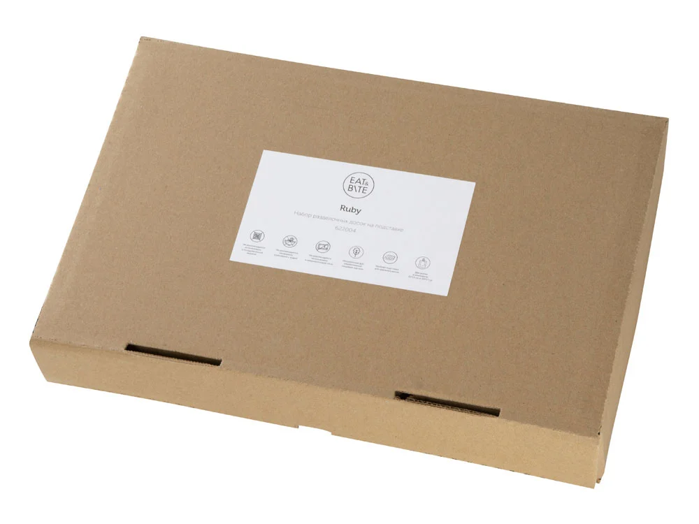 Набор разделочных досок на подставке Ruby натуральный коричневый - фото 10