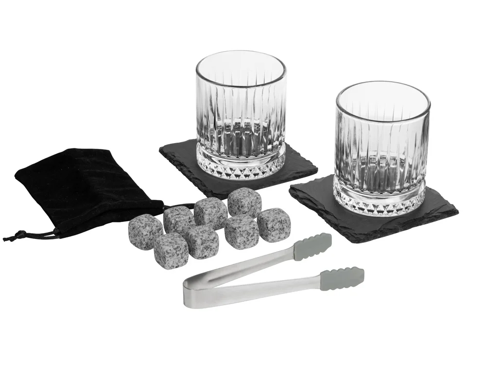 Набор для виски в подарочной коробке Jack коричневый прозрачный 2 х 210 - фото 5