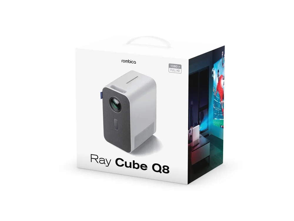 Проектор Ray Cube Q8 серый черный - фото 7