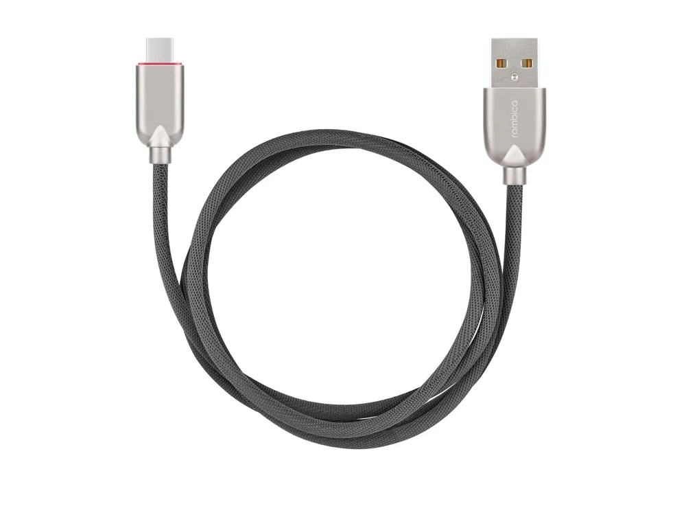 Кабель USB-A- USB-C DIGITAL CB-05 QC/PD 1 м серый - фото 2