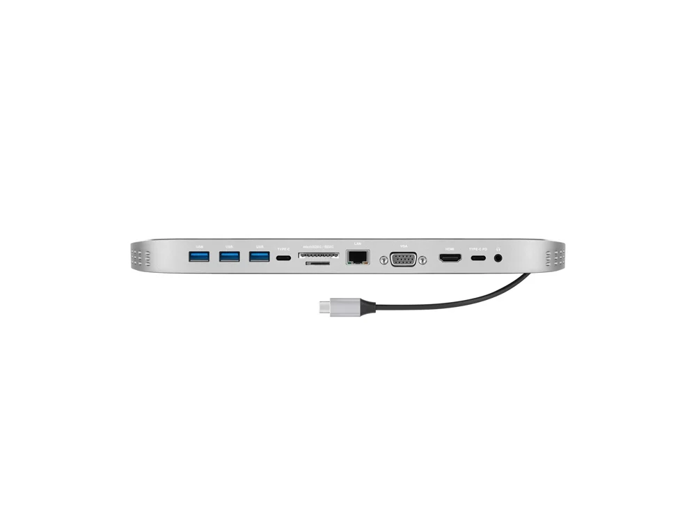 Хаб USB Type-C 3.0 для ноутбуков Falcon черный - фото 2