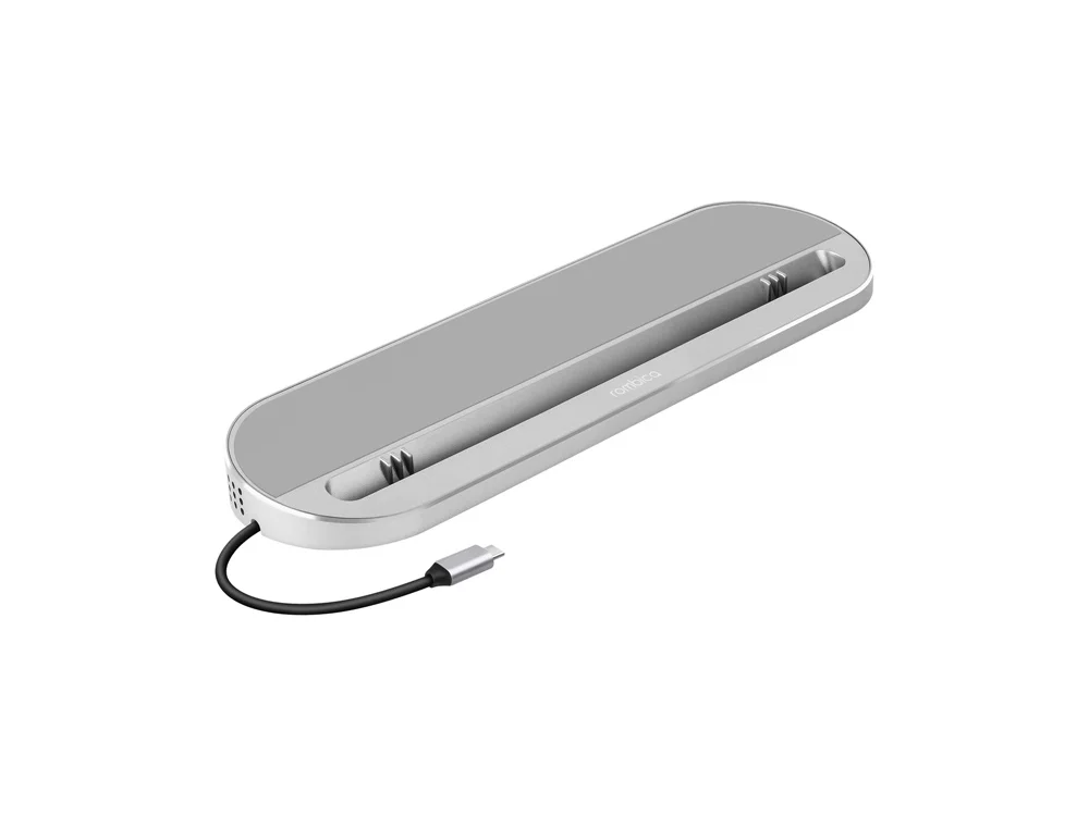 Хаб USB Type-C 3.0 для ноутбуков Falcon серый - фото 1