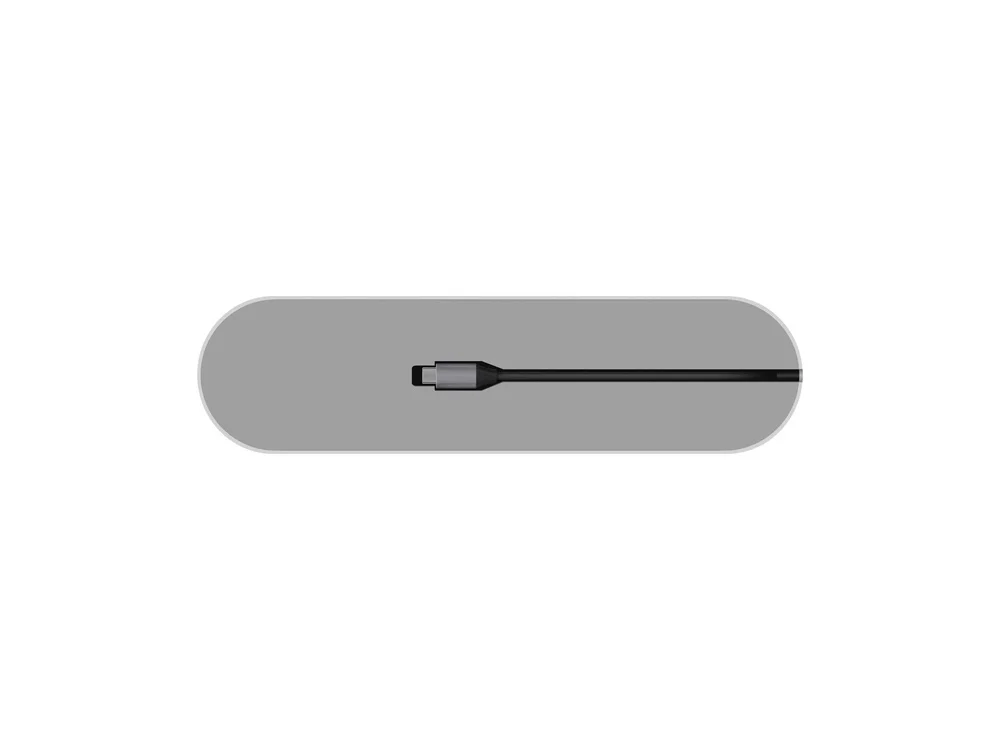 Хаб USB Type-C 3.0 для ноутбуков Falcon серый - фото 3