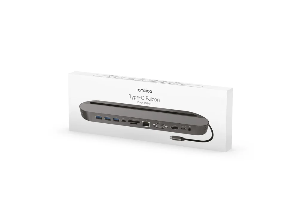Хаб USB Type-C 3.0 для ноутбуков Falcon серый - фото 5