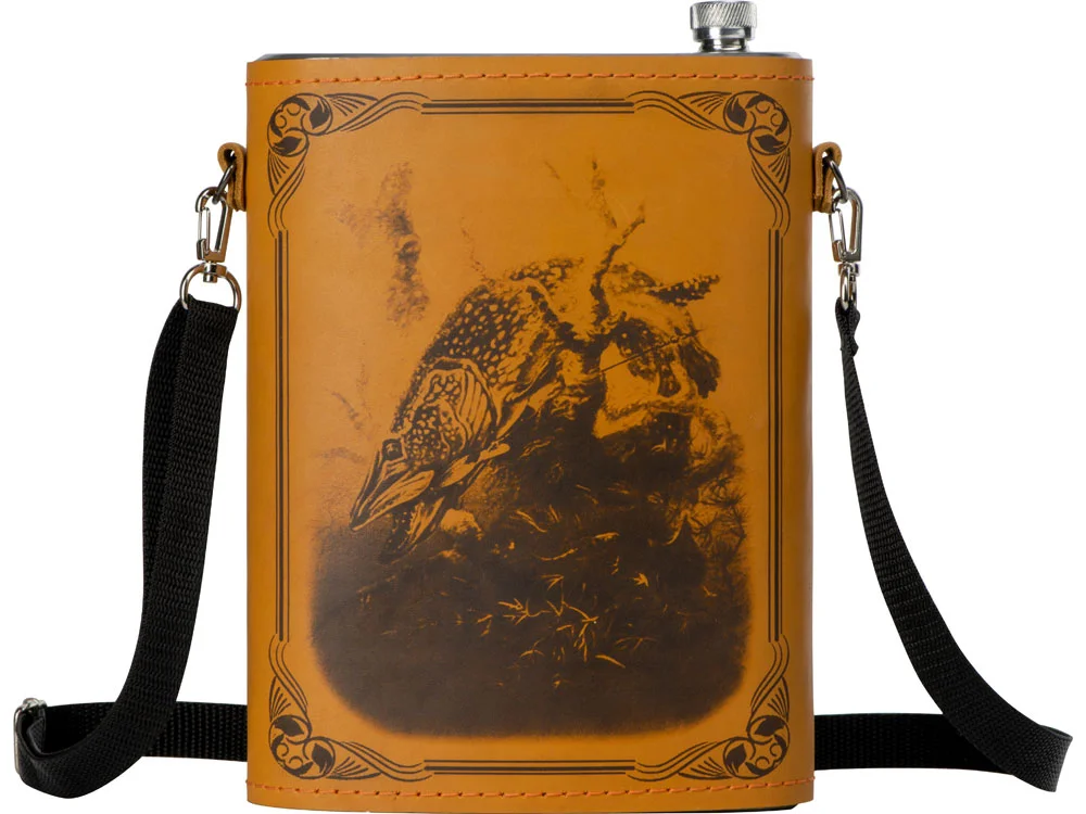 Фляга серебристый рыжий 2000 мл - фото 3