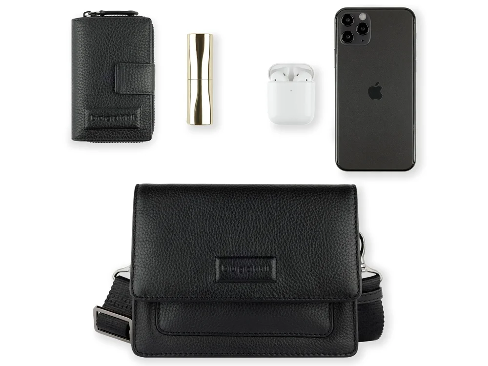 Сумка через плечо женская Elsa черный - фото 11