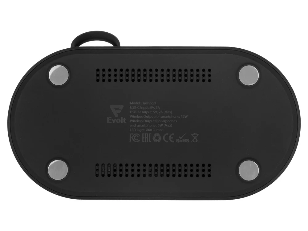 Складная зарядная станция с беспроводной зарядкой Flashport 15 Вт черный - фото 11
