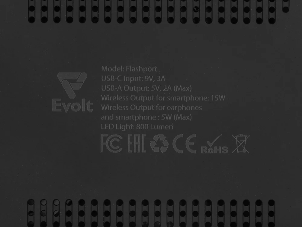 Складная зарядная станция с беспроводной зарядкой Flashport 15 Вт черный - фото 12