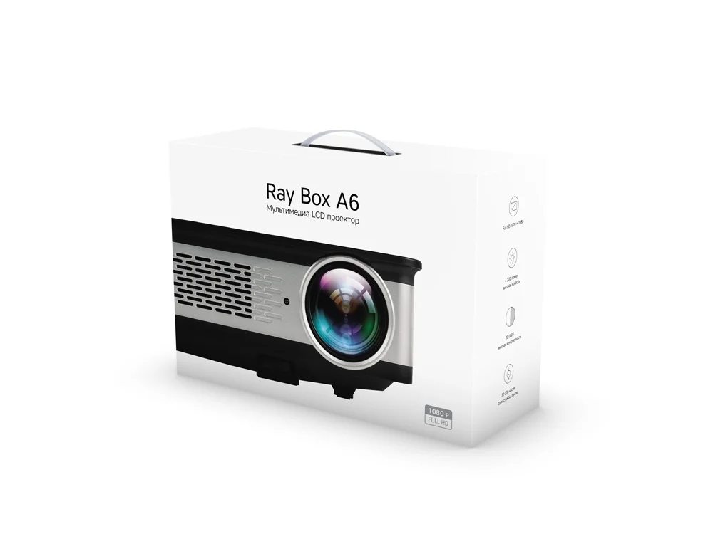 Проектор Ray Box A6 серый черный - фото 6