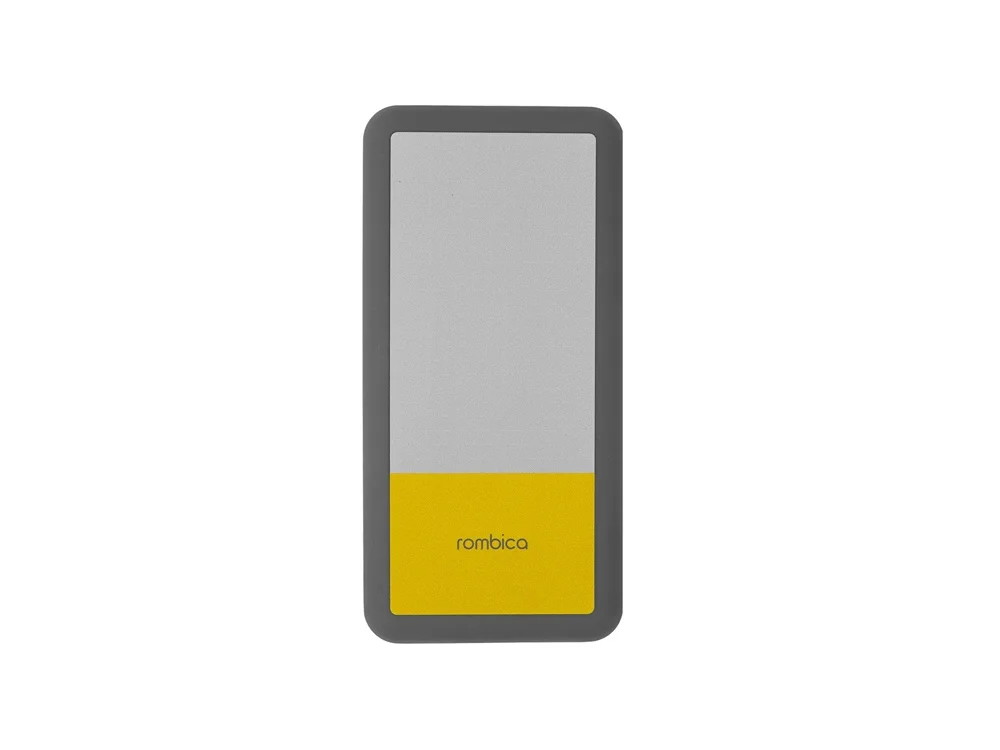 Внешний аккумулятор NEO Bright 10000 mAh серый жёлтый - фото 1