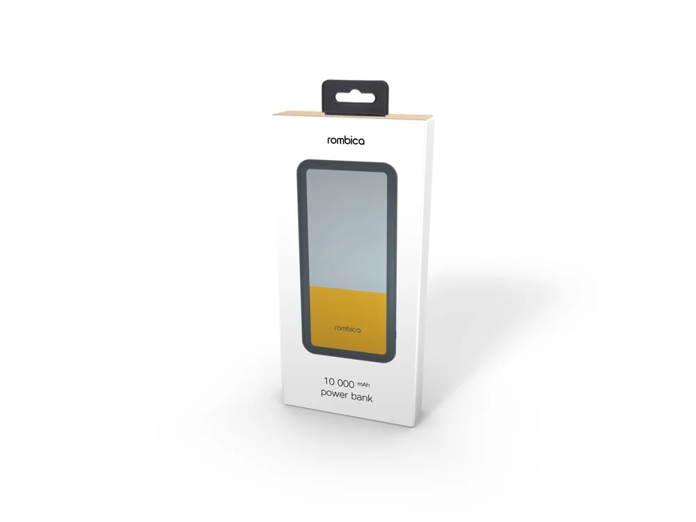 Внешний аккумулятор NEO Bright 10000 mAh серый жёлтый - фото 5