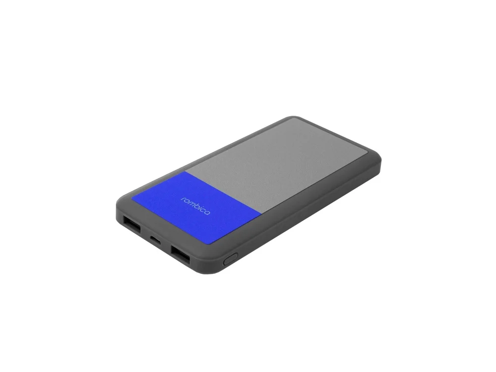 Внешний аккумулятор NEO Bright 10000 mAh серый синий - фото 2