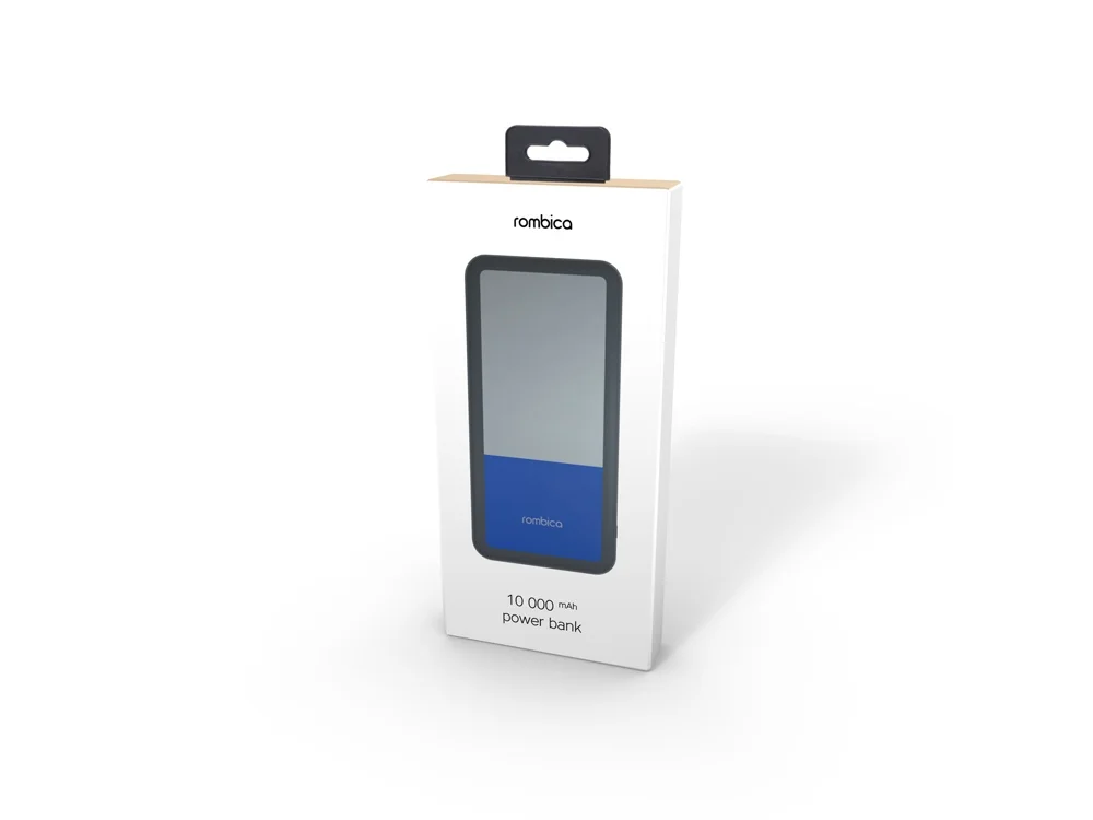 Внешний аккумулятор NEO Bright 10000 mAh серый синий - фото 5