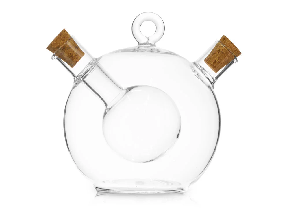 Двойная емкость для масла и уксуса Dressing прозрачный бежевый 350 мл