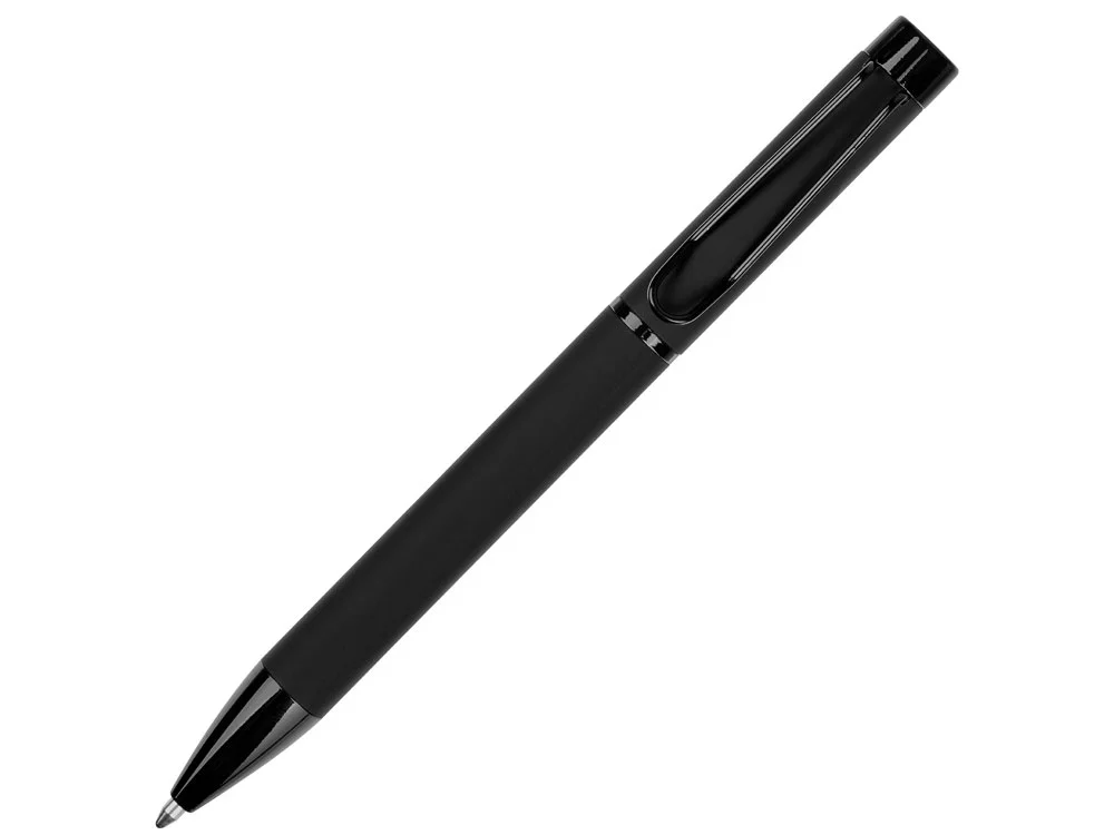 Металлическая шариковая ручка Black Lama soft-touch - фото 3