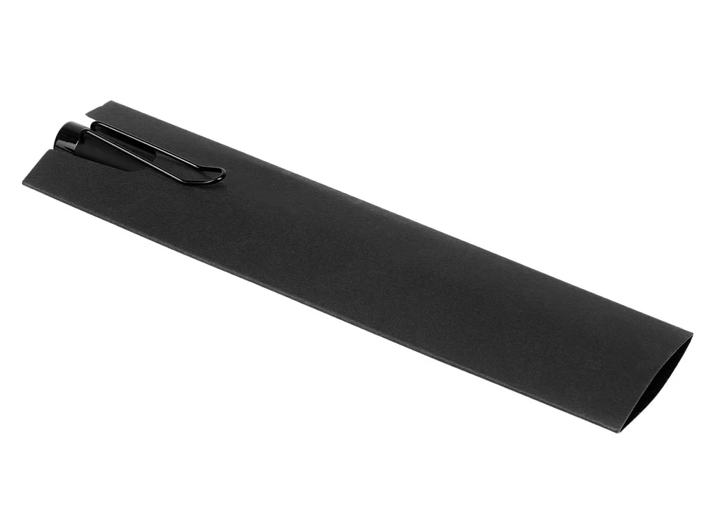 Металлическая шариковая ручка Black Lama soft-touch черный - фото 4