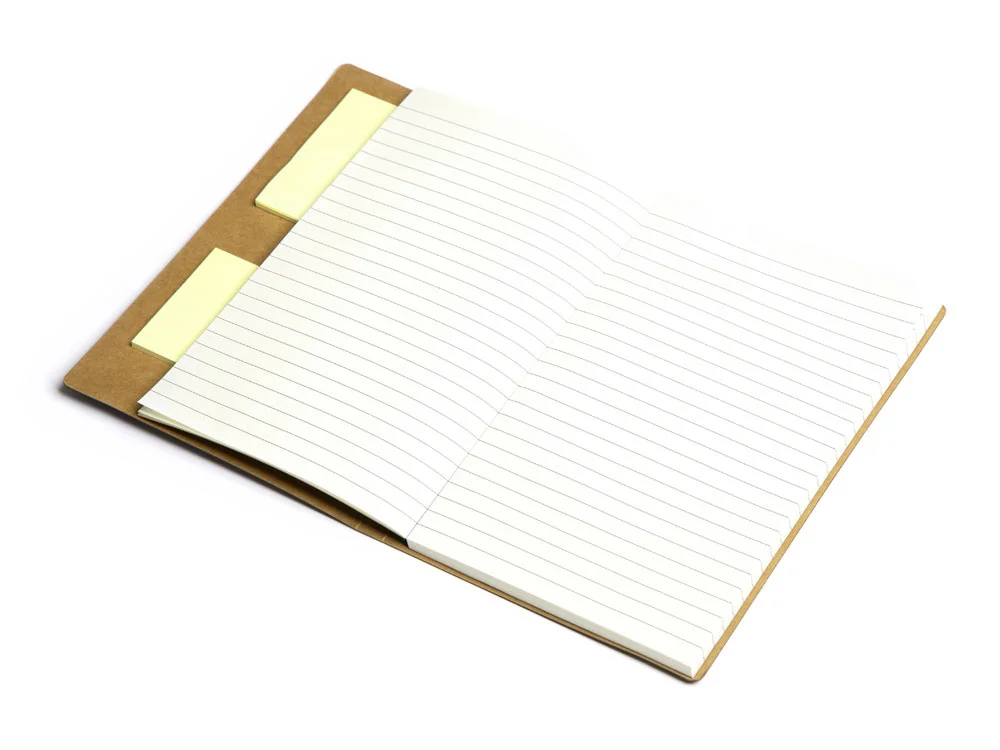 Блокнот А5 Write and stick с ручкой и набором стикеров черный - фото 4