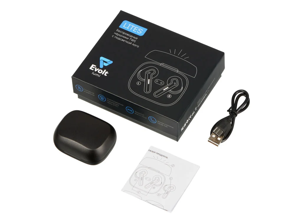 Беспроводные наушники с шумоподавлением ENC и подсветкой лого «Lites» - фото 6