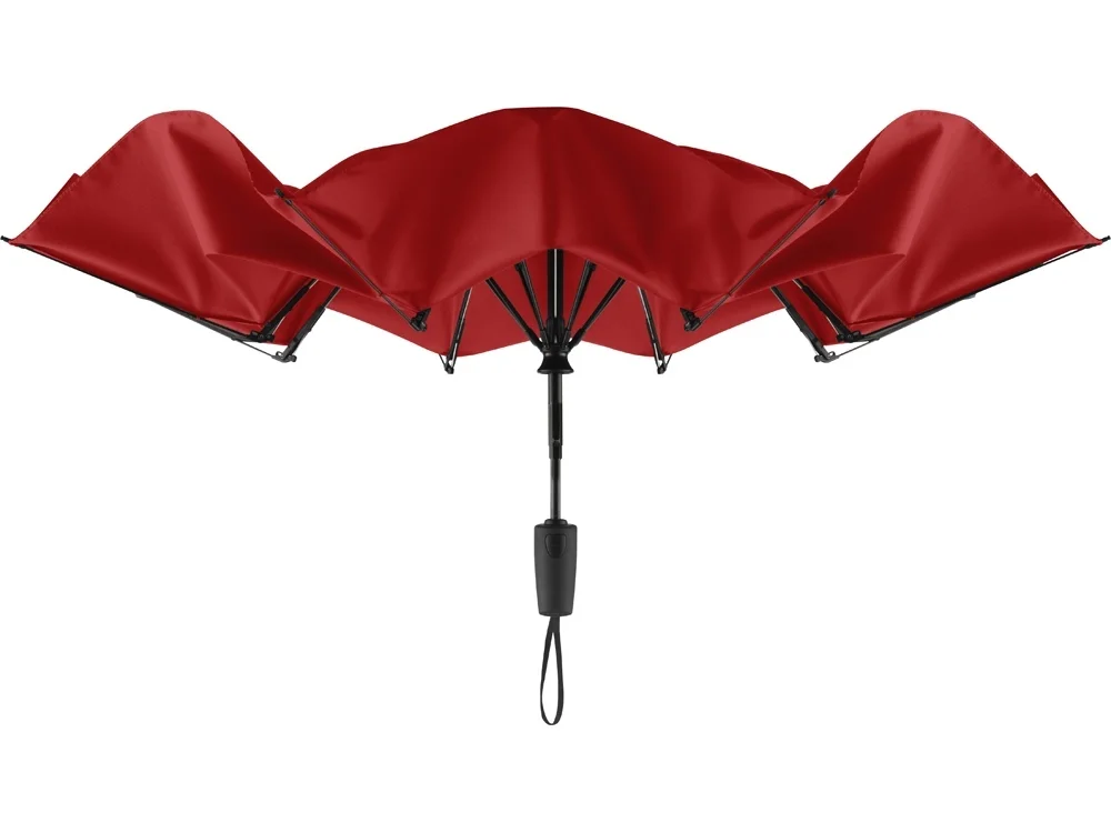 Складной зонт-наоборот Contrary полуавтомат красный - фото 9