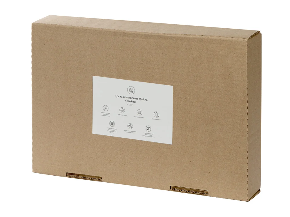 Доска для подачи стейка Brisket натуральный коричневый - фото 8