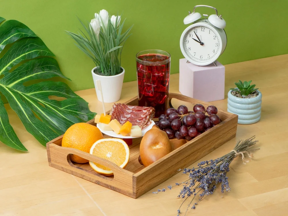 Поднос «Breakfast», натуральный коричневый - фото 2