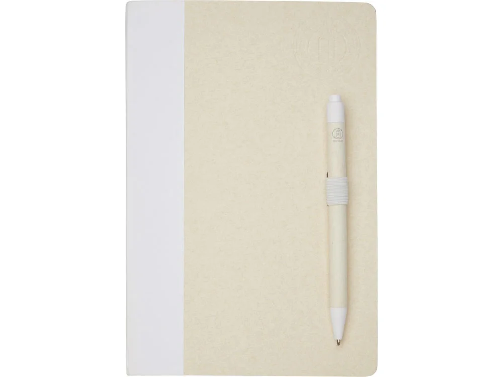 Блокнот A5 Dairy Dream с шариковой ручкой белый бежевый - фото 2