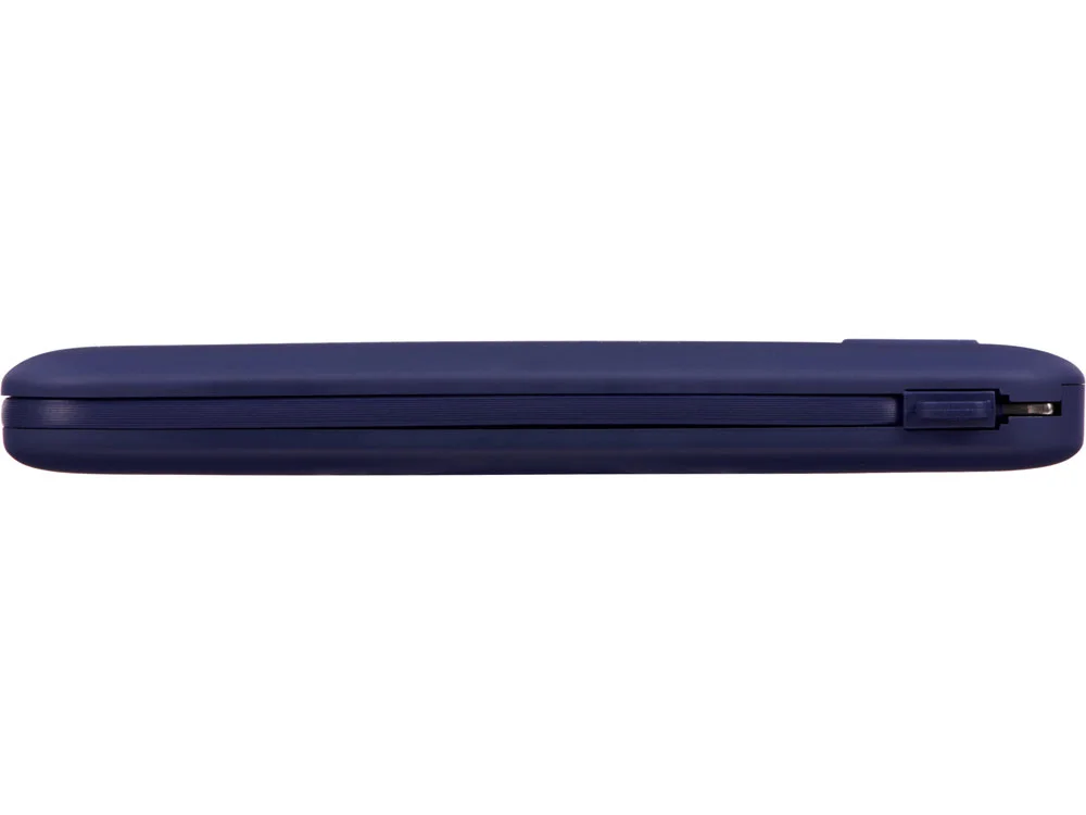 Внешний беспроводной аккумулятор с подсветкой лого Astro soft-touch 10000 mAh темно-синий - фото 8
