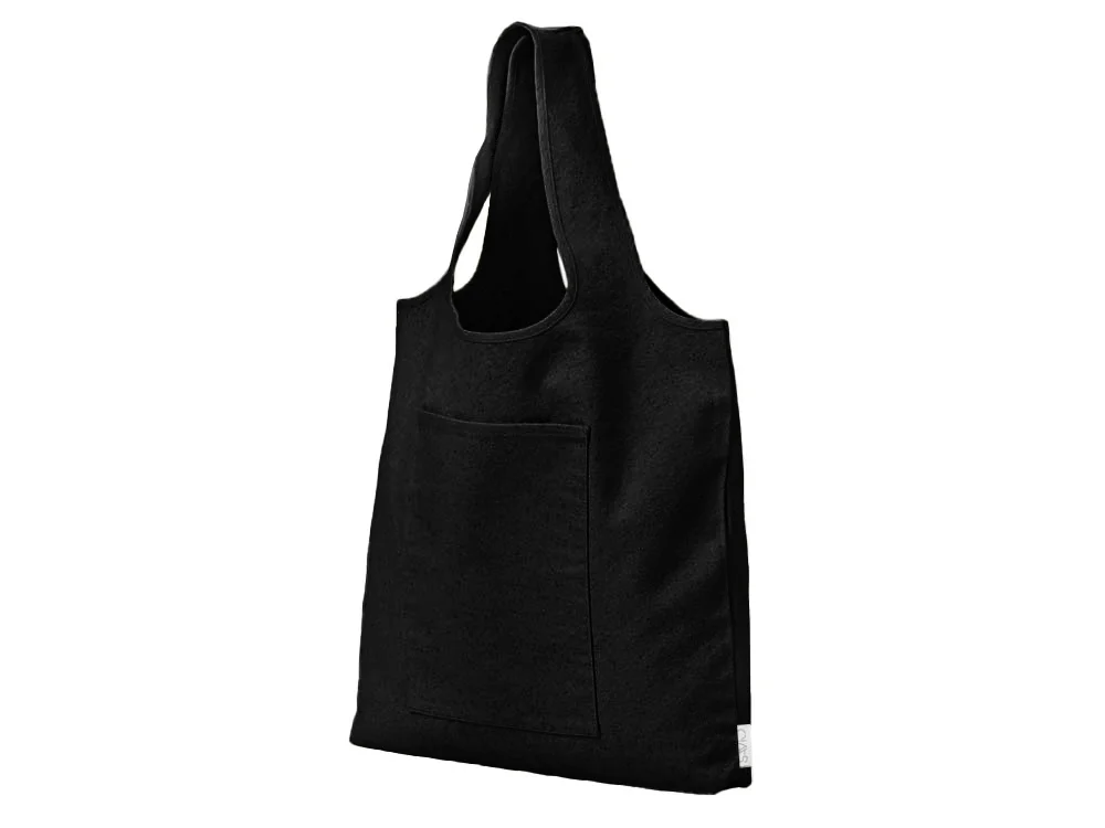 Сумка-шоппер Vest из хлопка 340 г/м2 черный - фото 2