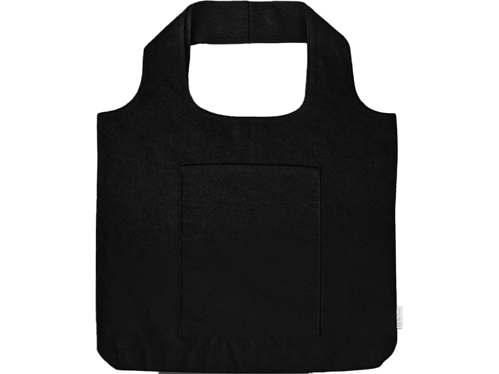 Сумка-шоппер Vest из хлопка 340 г/м2 черный - фото 3
