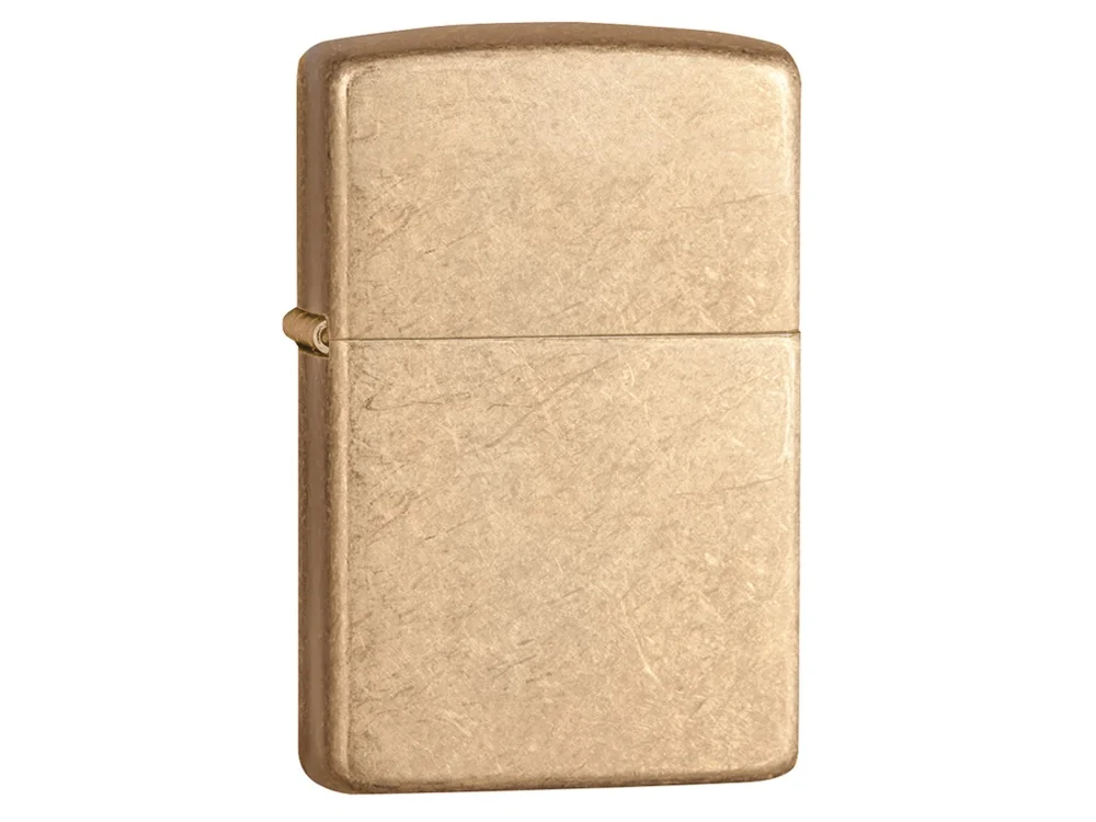 Зажигалка ZIPPO Armorс покрытием Tumbled Brass золотистый