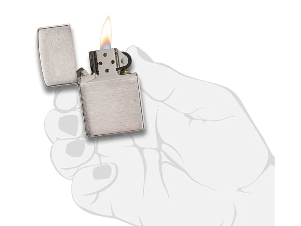 Зажигалка ZIPPO Armor c покрытием Brushed Chrome серебристый - фото 4