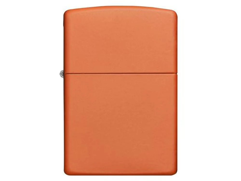 Зажигалка ZIPPO Classic с покрытием Orange Matte оранжевый - фото 2