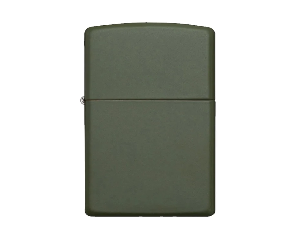 Зажигалка ZIPPO Classic с покрытием Green Matte зеленый - фото 2