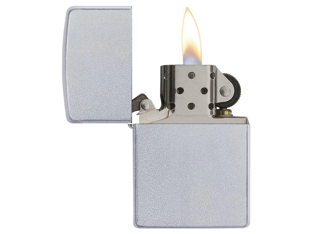 Зажигалка ZIPPO Classic с покрытием Satin Chrome серебристый - фото 4