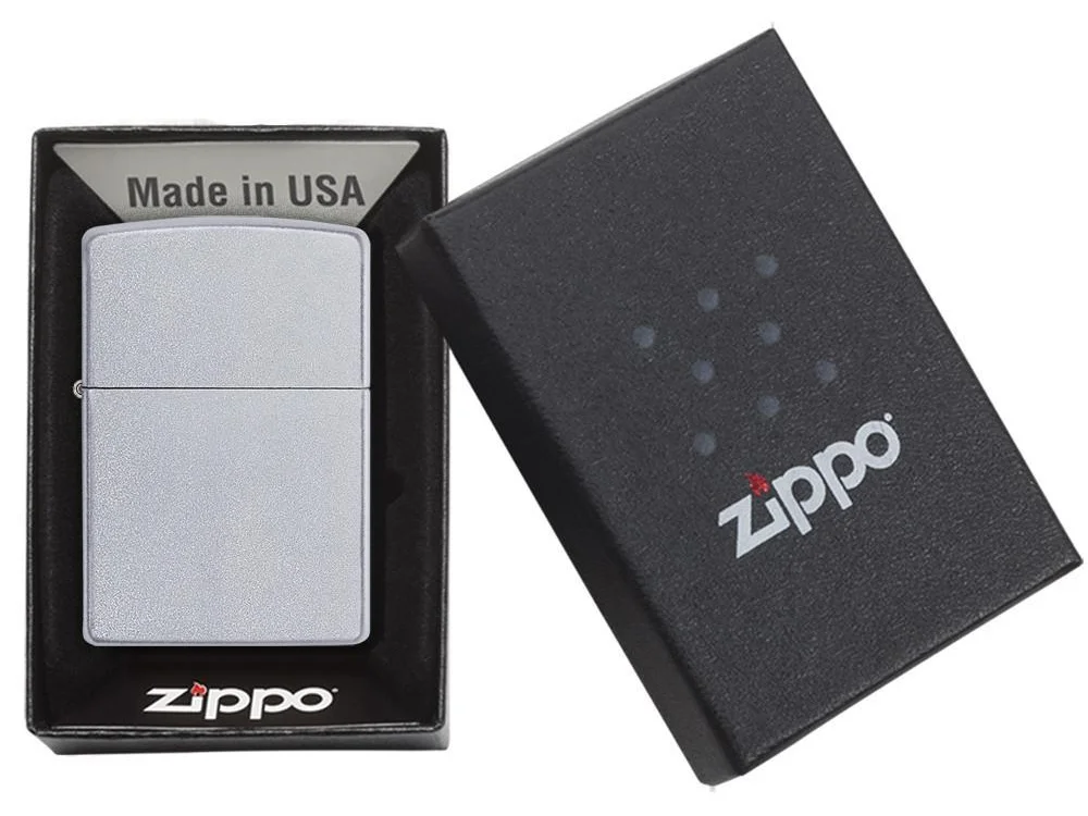 Зажигалка ZIPPO Classic с покрытием Satin Chrome серебристый - фото 6