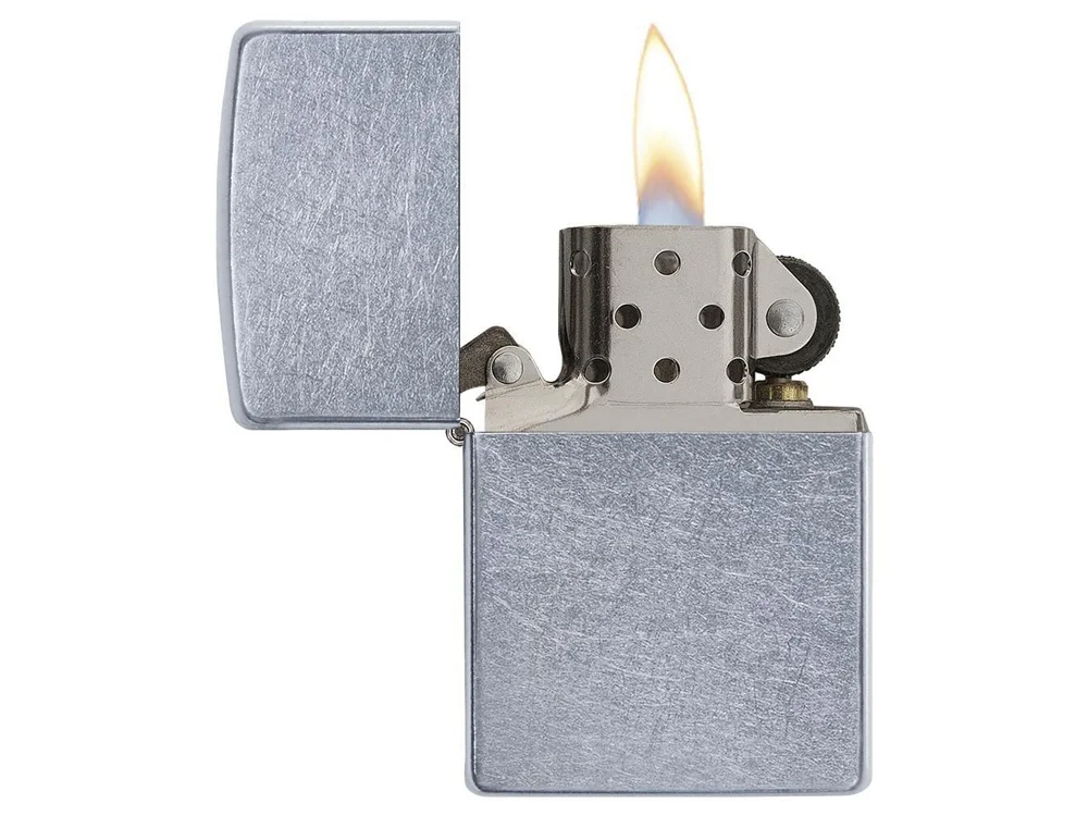 Зажигалка ZIPPO Classic с покрытием Street Chrome серебристый - фото 3