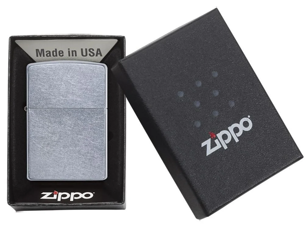 Зажигалка ZIPPO Classic с покрытием Street Chrome серебристый - фото 5