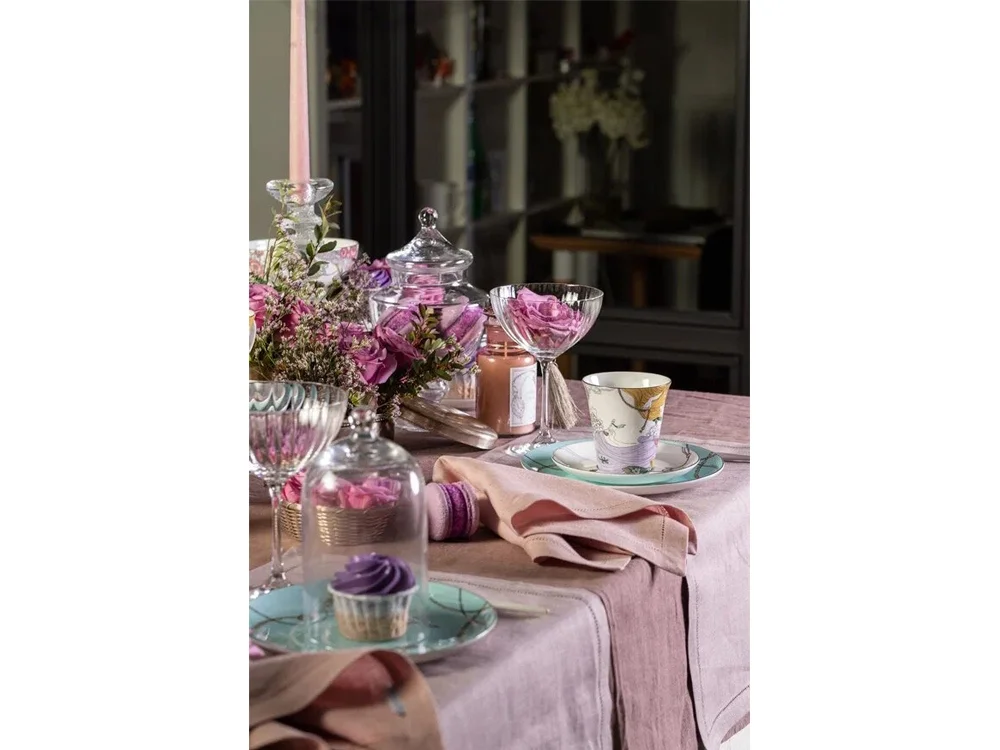 Набор чашка и блюдце TEA SET ALICE мультиколор 260 мл - фото 14