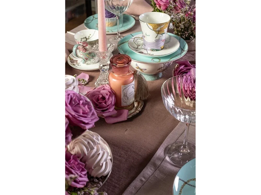 Набор чашка и блюдце TEA SET ALICE мультиколор 260 мл - фото 16