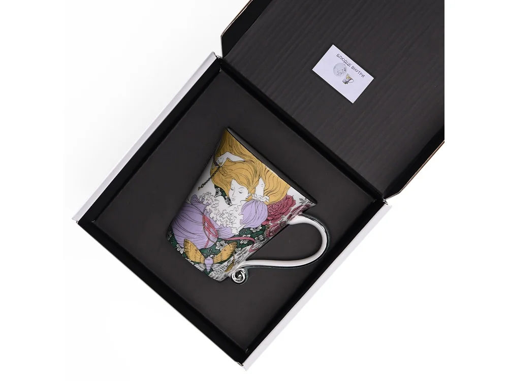 Набор чашка и блюдце TEA SET ALICE мультиколор 260 мл - фото 6