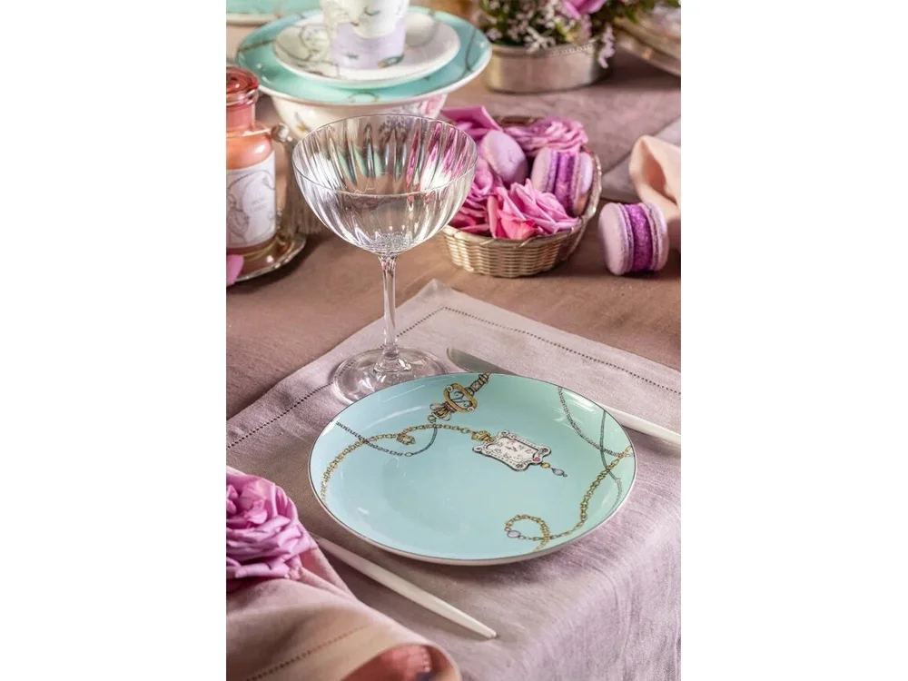 Тарелка PLATE ALICE голубой - фото 11