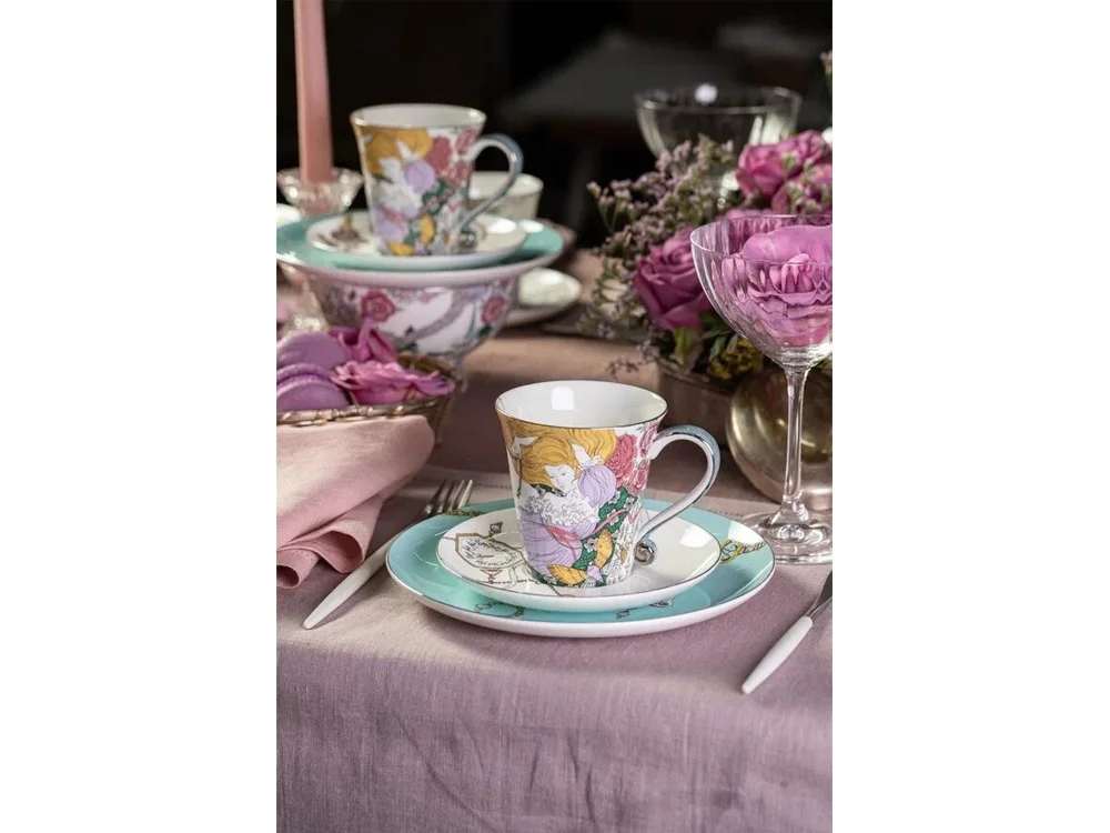 Тарелка PLATE ALICE голубой - фото 5