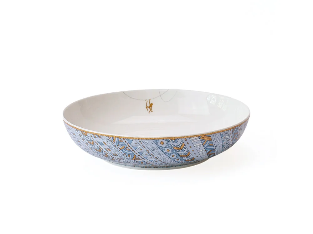 Суповая тарелка S.PLATE 2 TRO голубой 530 мл - фото 3