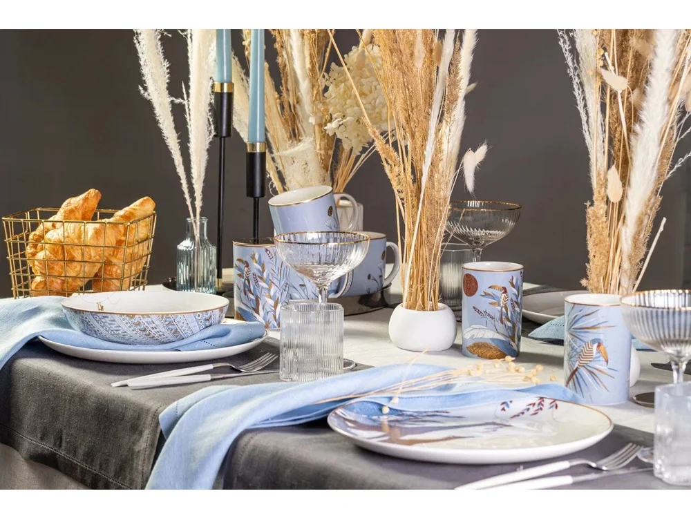 Суповая тарелка S.PLATE 2 TRO голубой 530 мл - фото 7