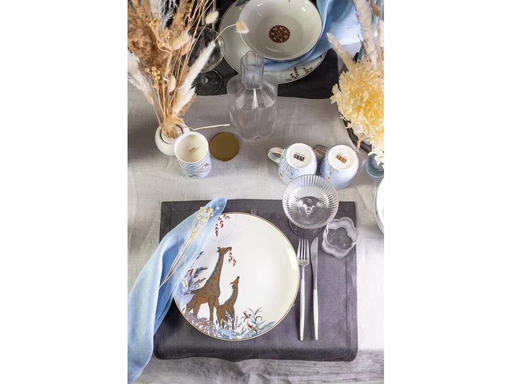 Тарелка PLATE 3 TRO белый/голубой - фото 10