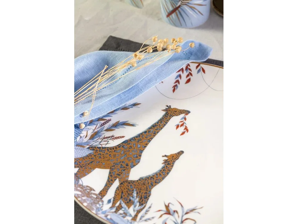 Тарелка PLATE 3 TRO белый/голубой - фото 6